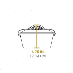 Seasoned Cast Iron Dutch Oven Frying Set