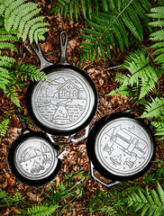Wanderlust 10.25 Inch Cast Iron Dual Handle Camper Pan