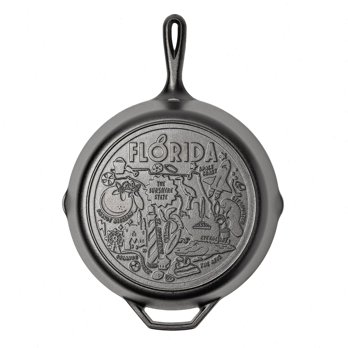 American Road Trip: 12 Inch Seasoned Cast Iron Skillet, Florida