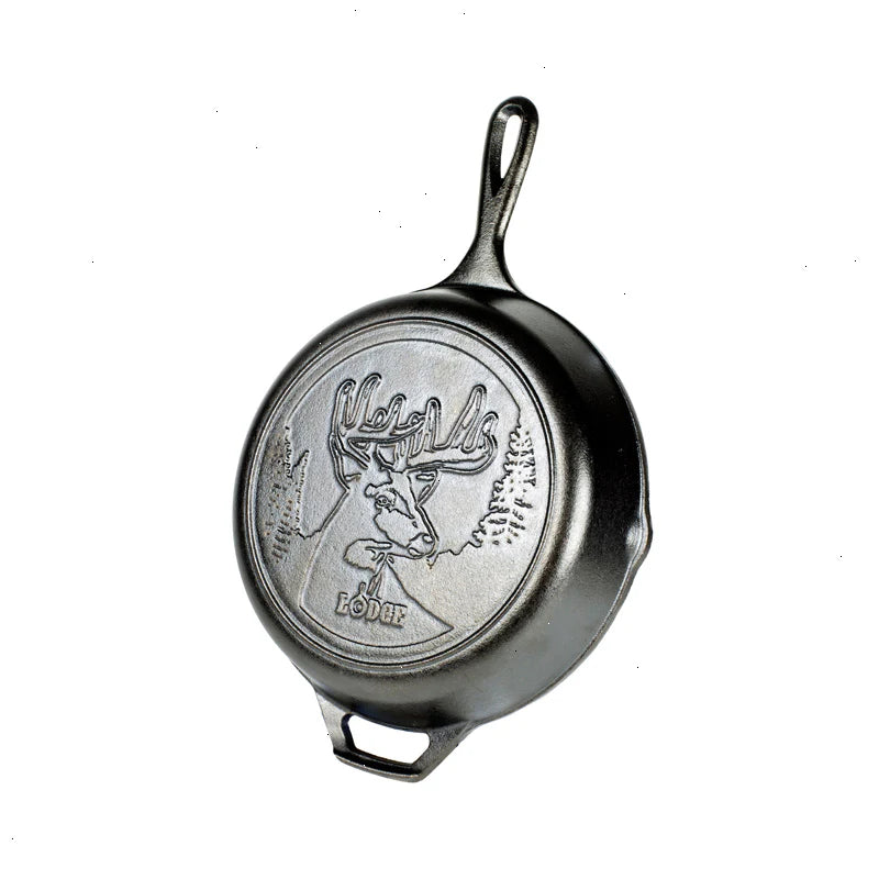 Wildlife Series™ 10.25 Inch Cast Iron Deer Skillet