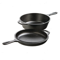 Yellowstone™ 3.2 Quart Seasoned Cast Iron Bucking Bronco Combo Cooker